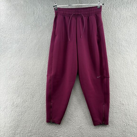 Nike Dri-FIT prima high waisted 7/8 training pants purple parachute balloon pant - Picture 1 of 15